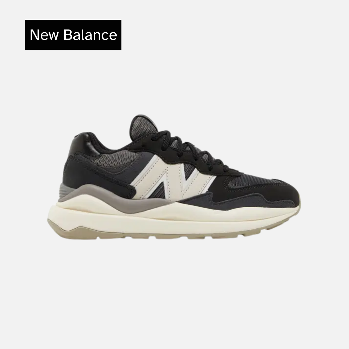 New Balance 57/40 Big Kid Black Moonbeam