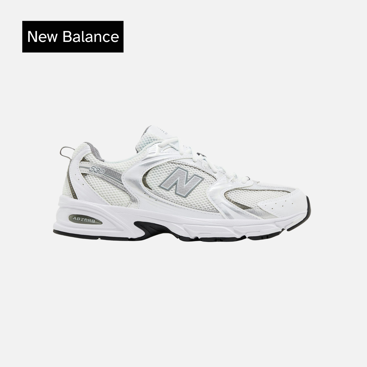 New Balance 530 White Metallic Silver