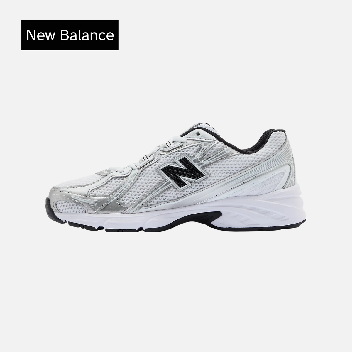 New Balance 740v2 White Silver Metallic Black
