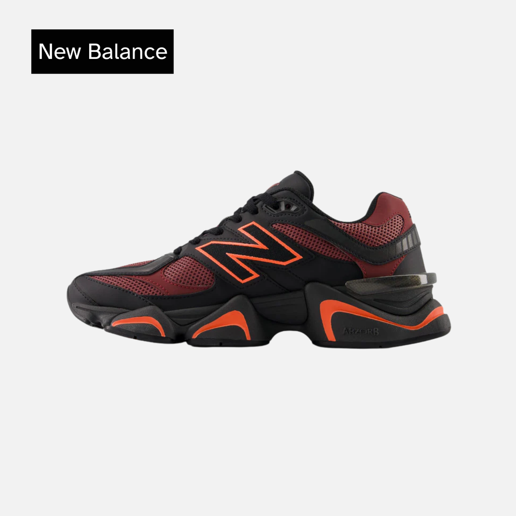 New Balance 9060 Black Washed Burgundy