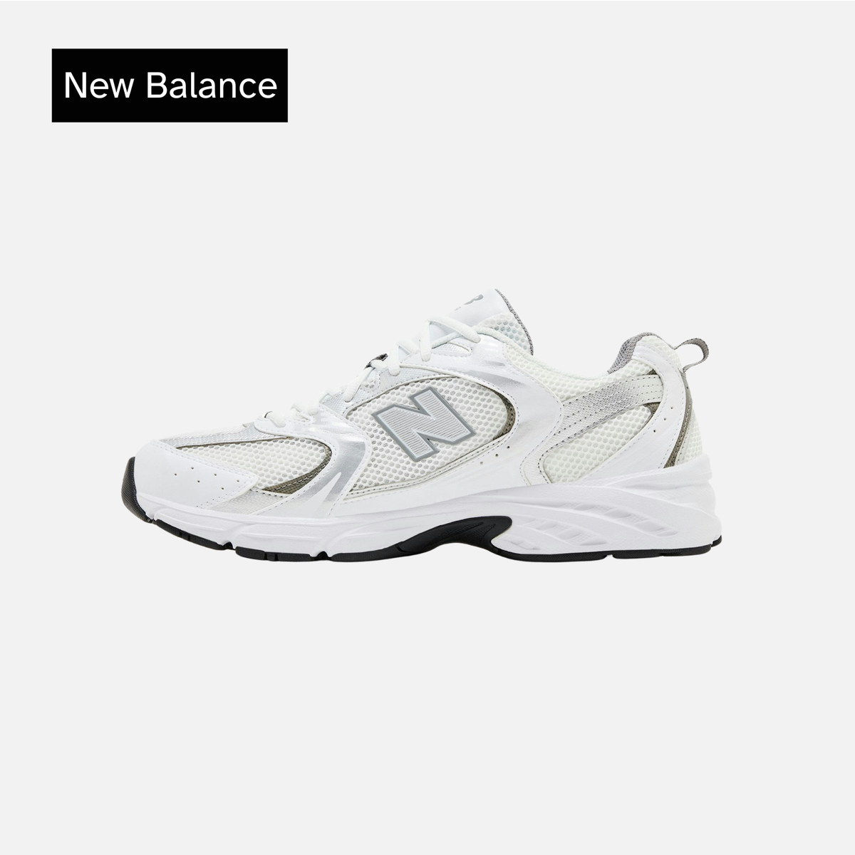 New Balance 530 White Metallic Silver