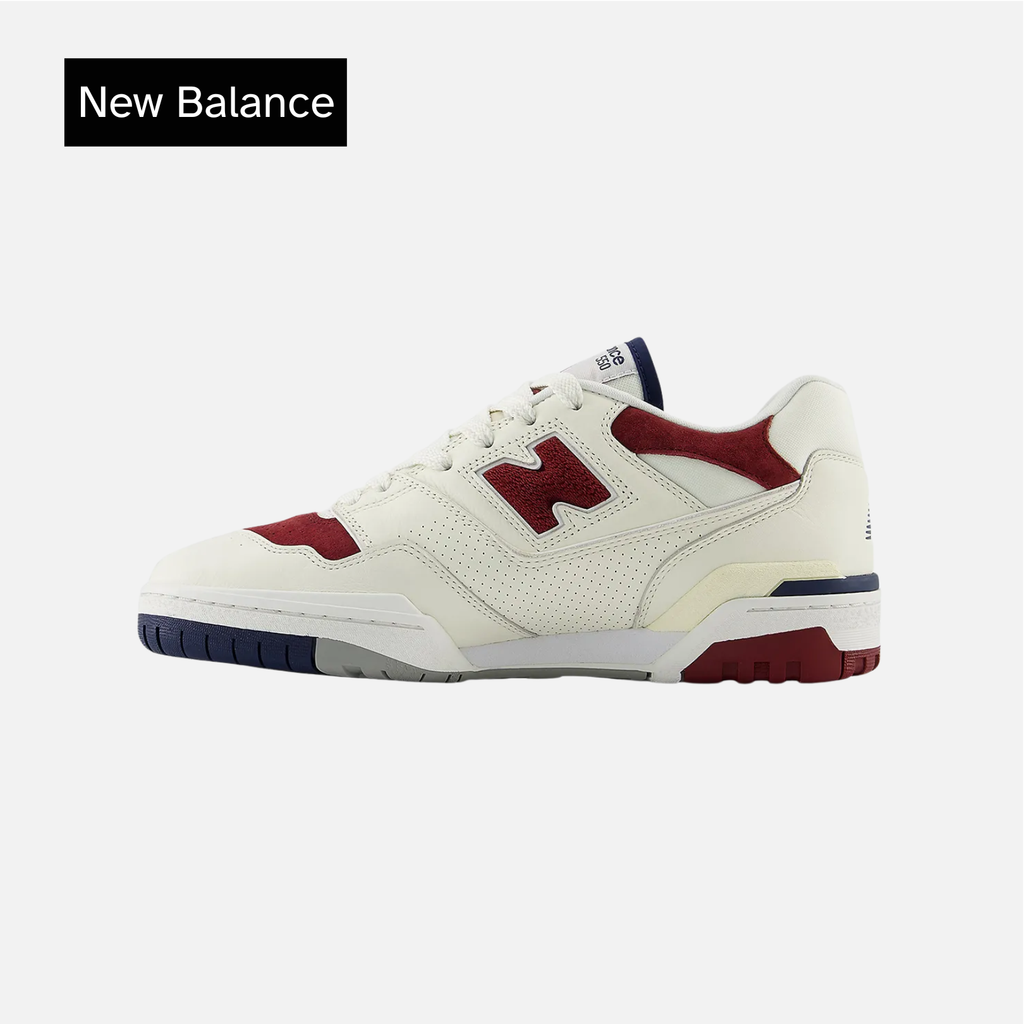 New Balance 550 Suede Toe Pack - Burgundy Navy