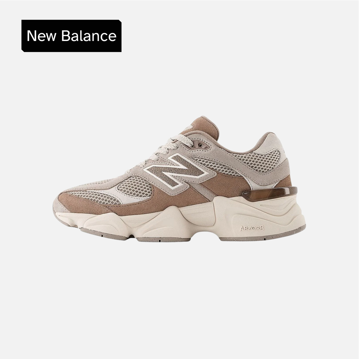 New Balance 9060 Big Kid Mushroom Arid Stone