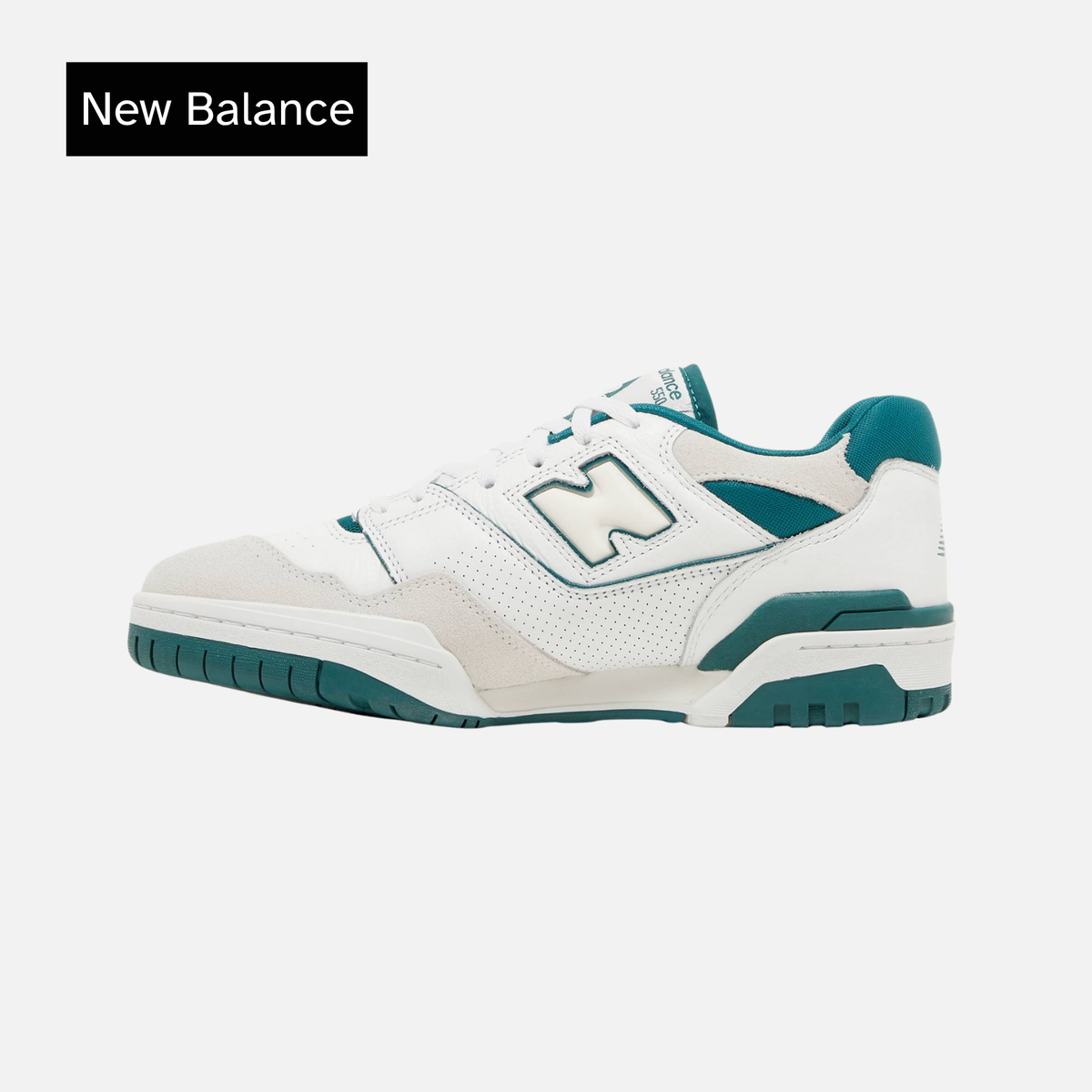 New Balance 550 White Vintage Teal