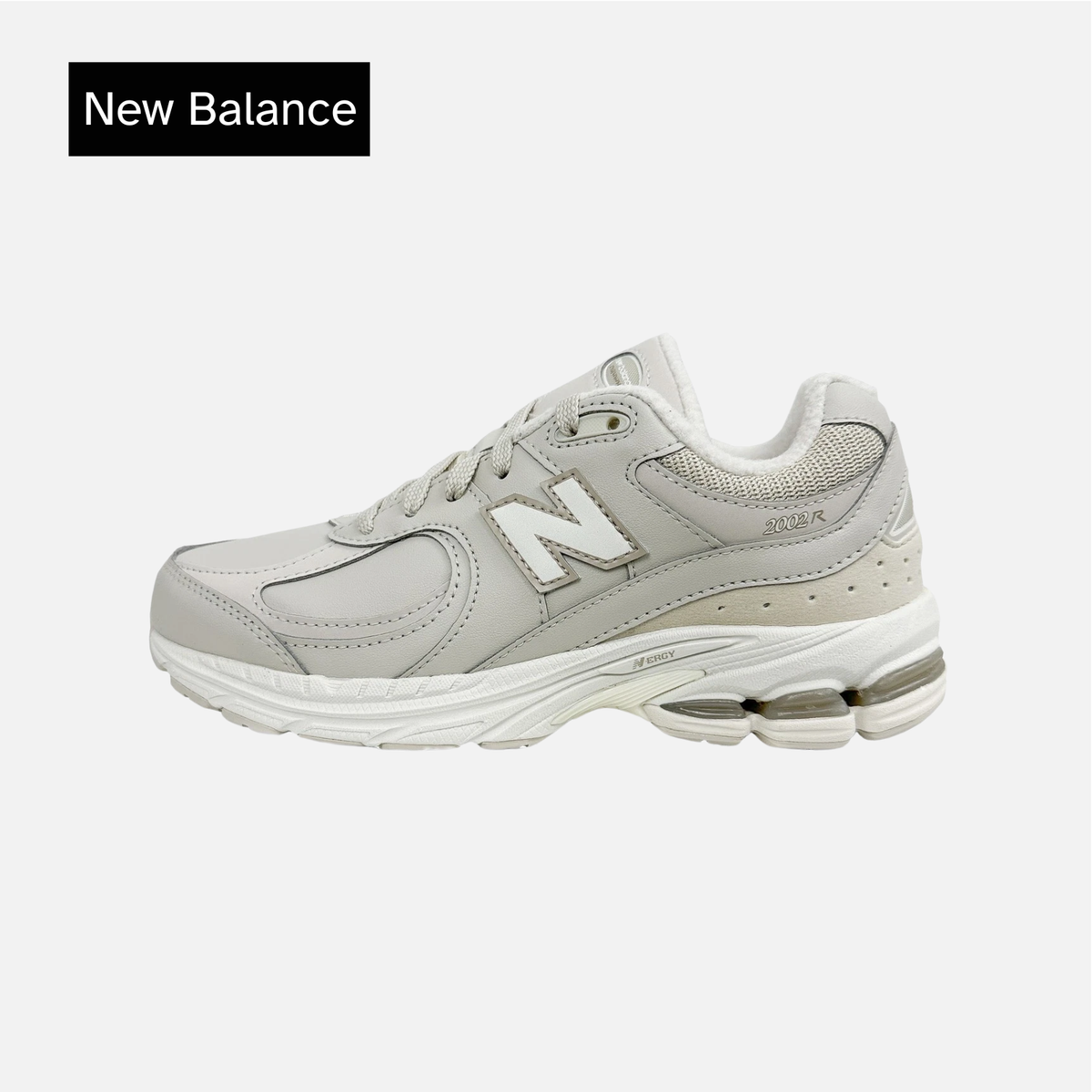 New Balance 2002R Big Kid Beige Fleece Lined