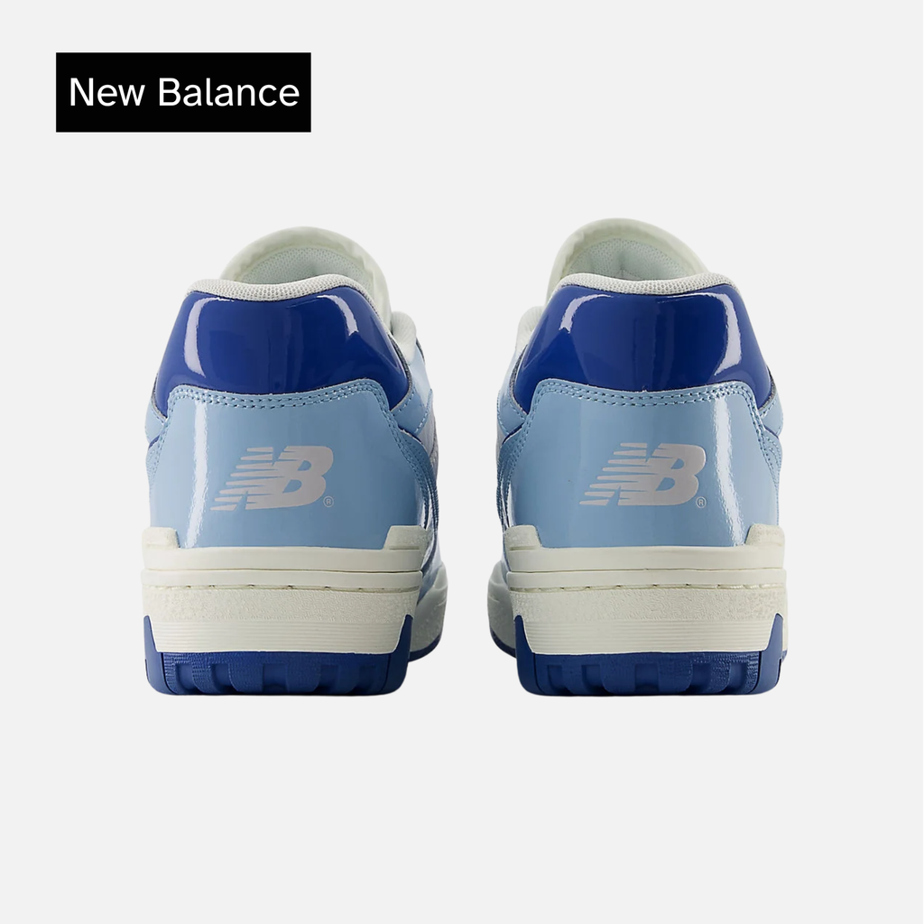 New Balance 550 Patent Leather Pack - Chrome Blue