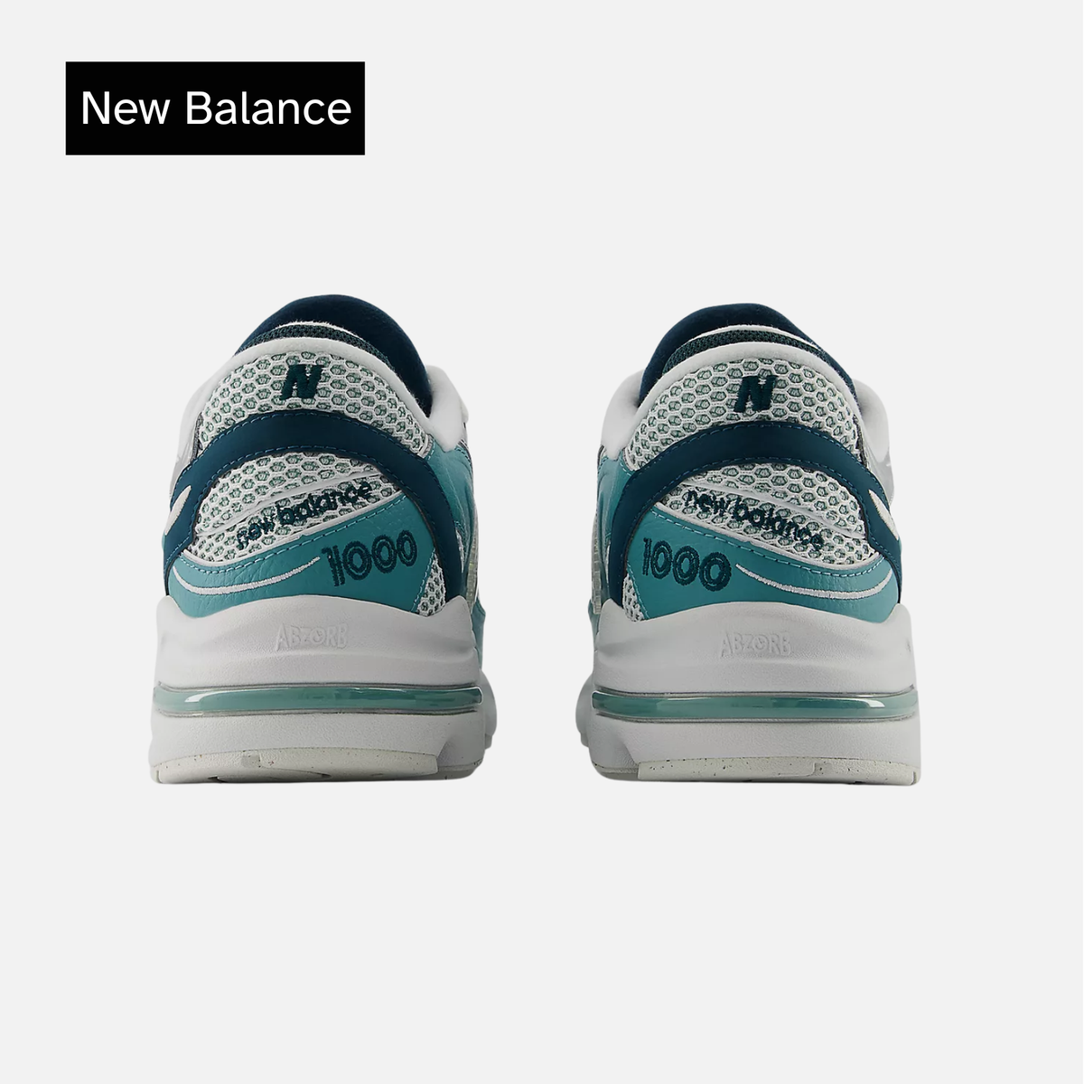 New Balance 1000 Faded Teal White
