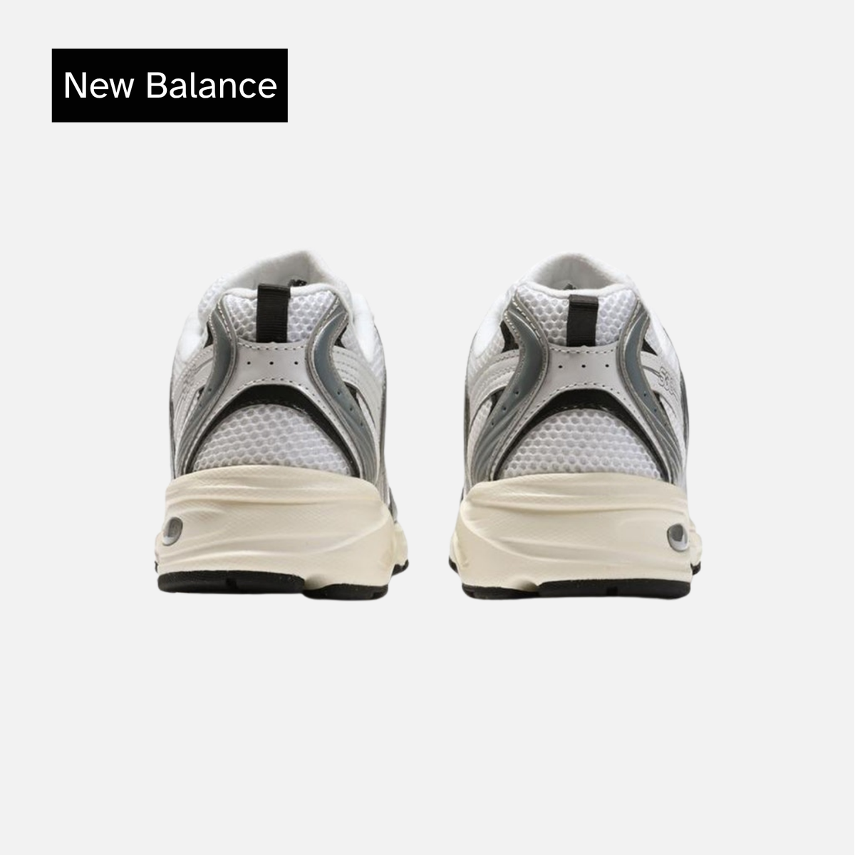 New Balance 530 Silver Metallic Black Cement