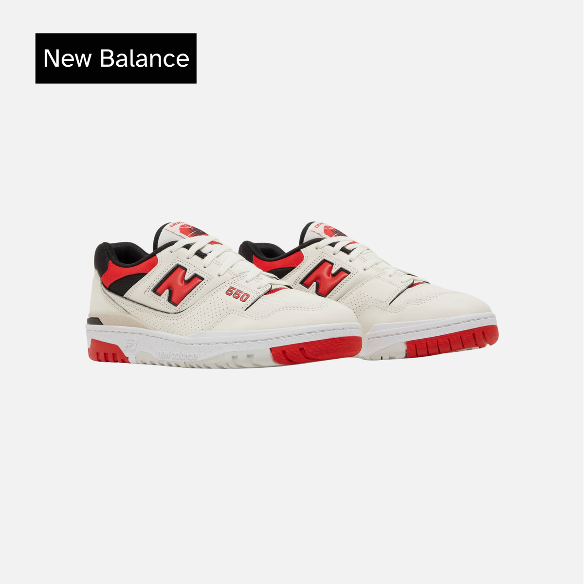New Balance 550 Sea Salt True Red