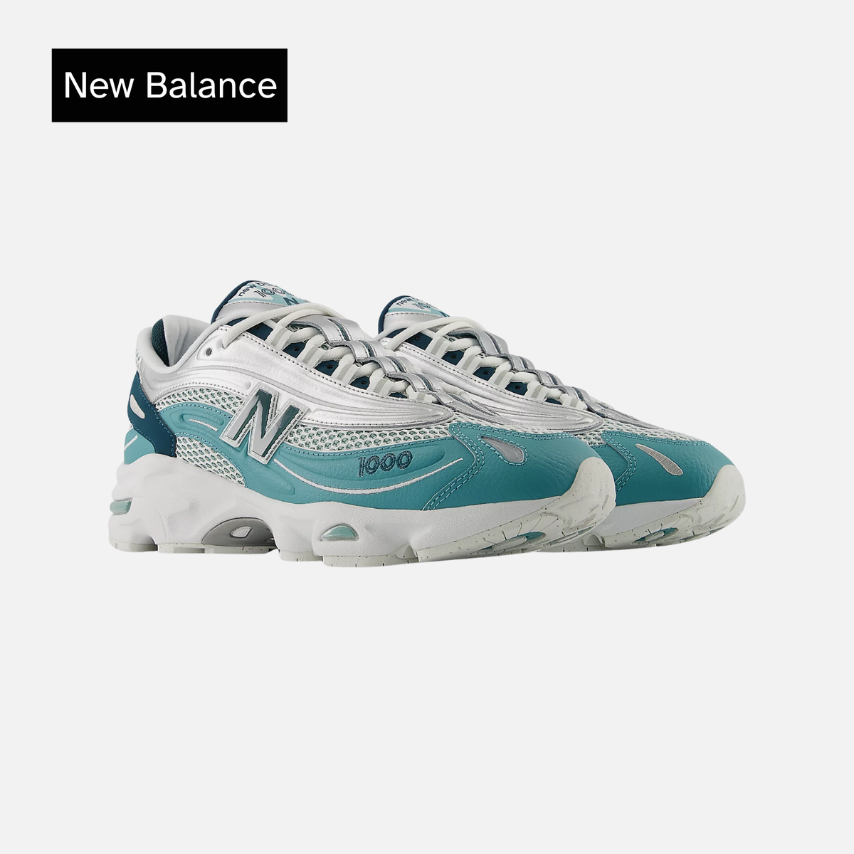 New Balance 1000 Faded Teal White