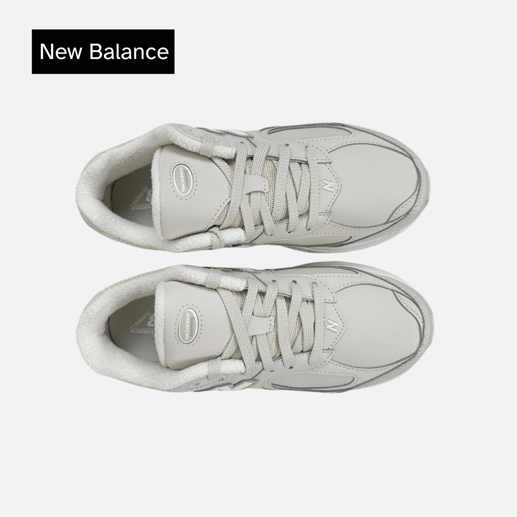 New Balance 2002R Big Kid Beige Fleece Lined