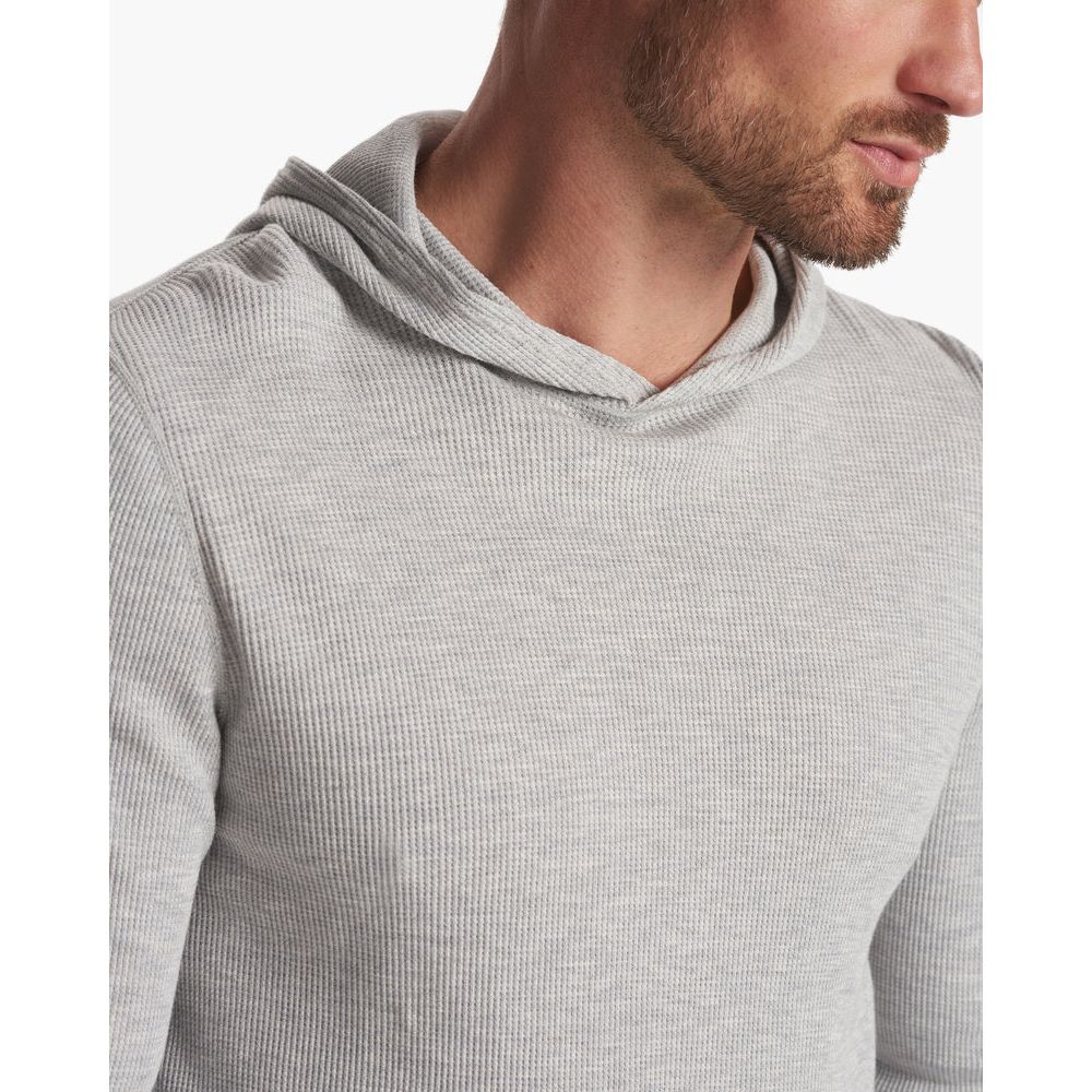 Vuori Men's Waffle Hoodie in Light Heather Grey