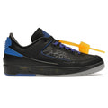 Air Jordan 2 X Off-White Retro Low Black Blue Sneakers