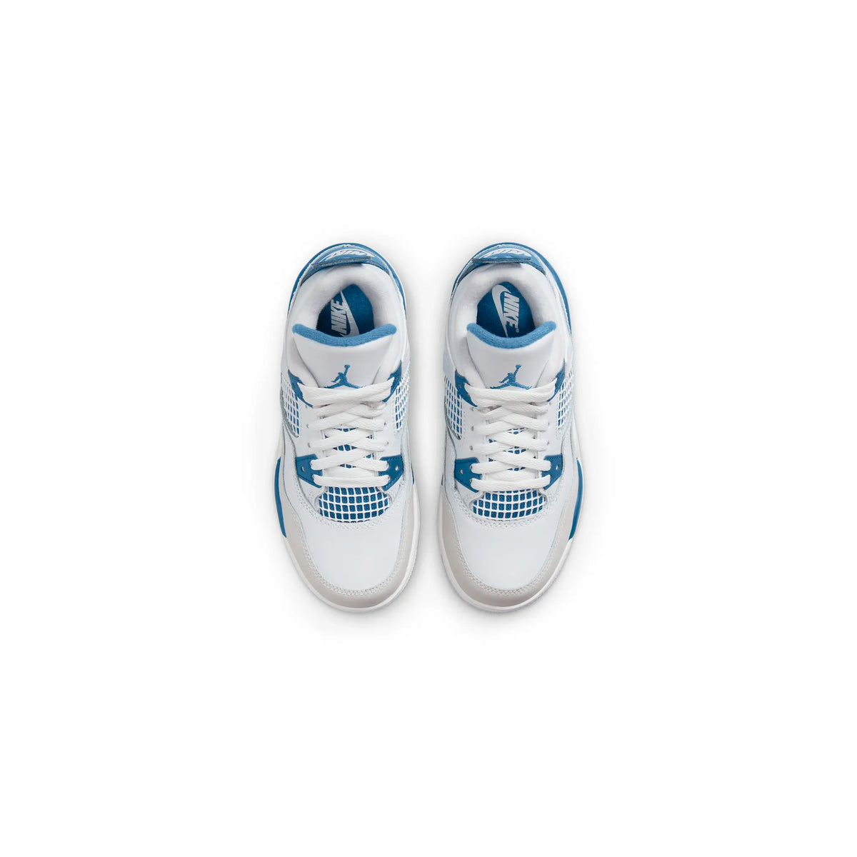 Air Jordan 4 Retro Military Blue (PS) Sneakers - White