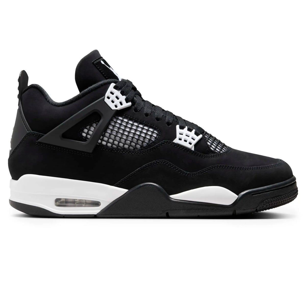 Air Jordan 4 Retro White Thunder Sneakers - Black