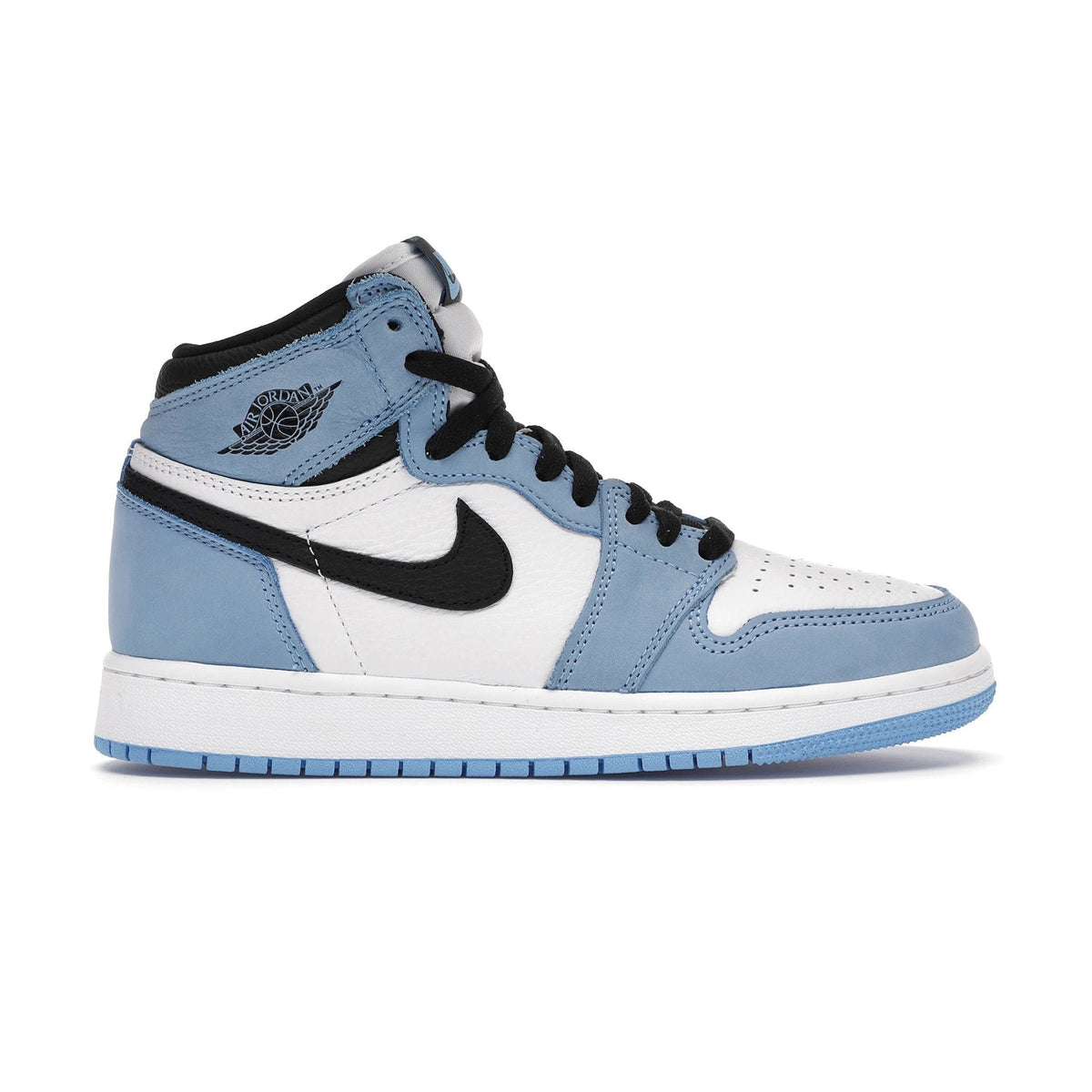 Air Jordan 1 Retro High White UNC University Blue Black (GS) Sneakers