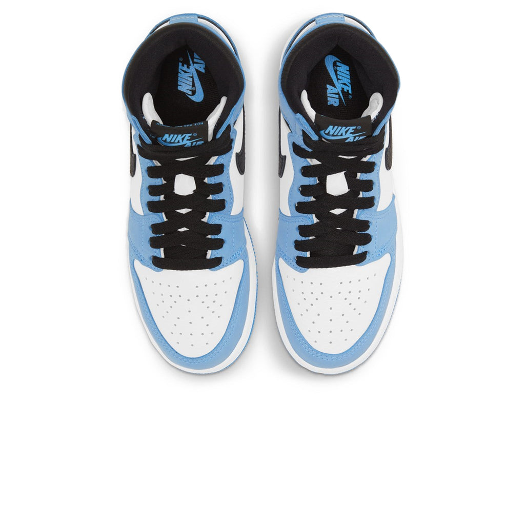 Air Jordan 1 Retro High White UNC University Blue Black (GS) Sneakers