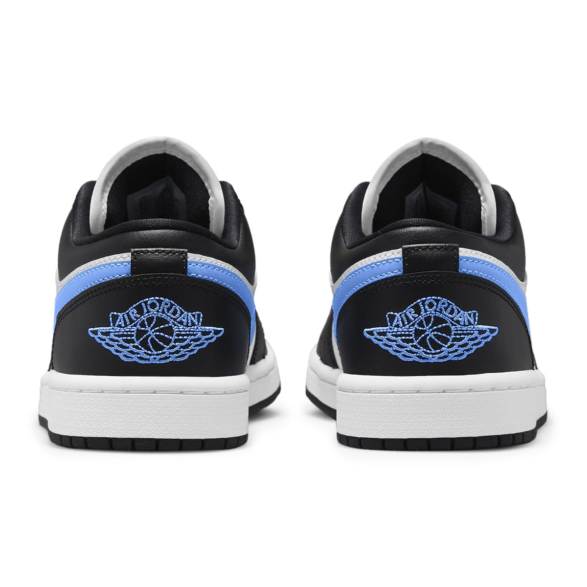 Air Jordan 1 Low Black University Blue White - Women's Sneakers